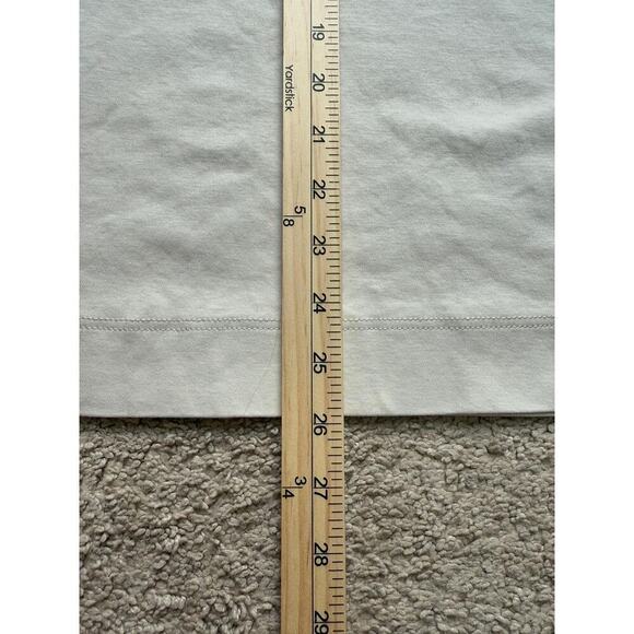 Zara Long Sleeve Quarter Zip Collar Polo Shirt Oyster White Cream Mens Large - Picture 11 of 12